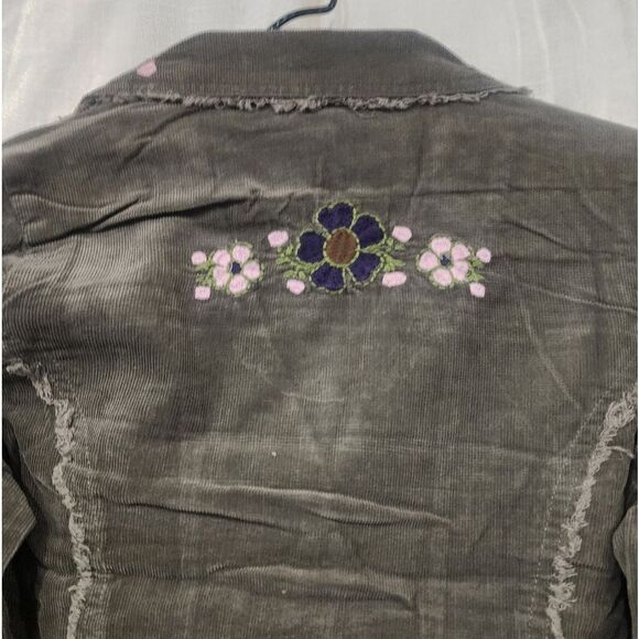 Sandrea Corduroy Embroidered Floral Jacket - Picture 8 of 11